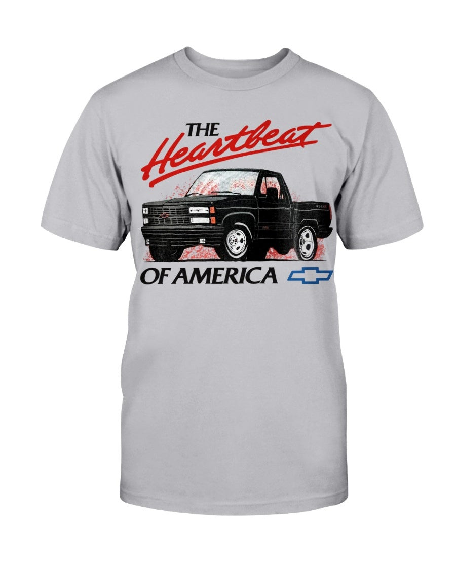 Vintage Chevrolet The Heartbeat Of America T Shirt 070321