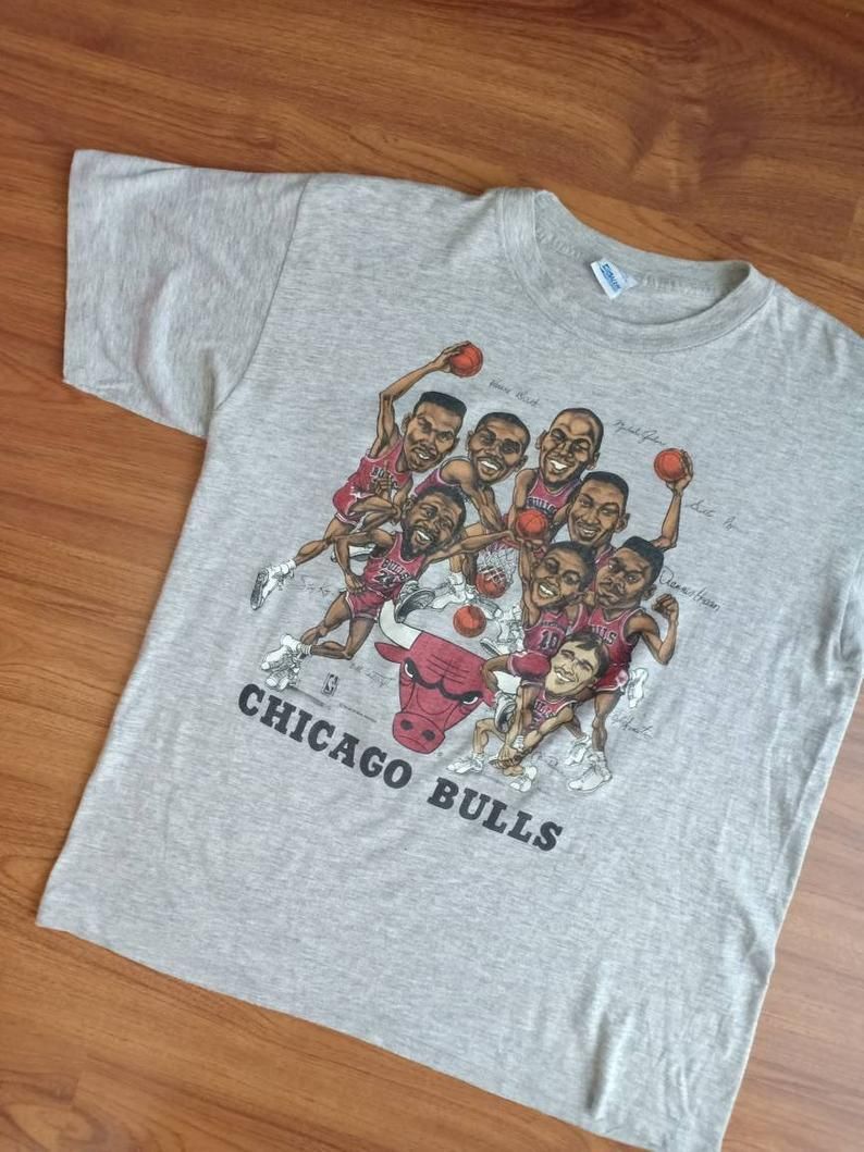 Vintage Chicago Bulls Caricature 90'S Shirt