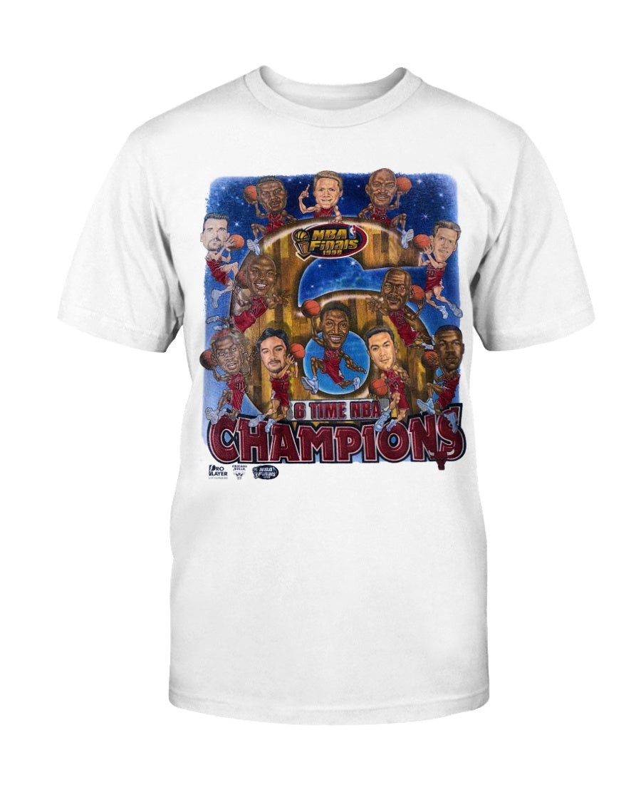 Vintage Chicago Bulls Shirt 90S Nba Michael Jordan Pro Player Nba Champions 1998 T Shirt 070121