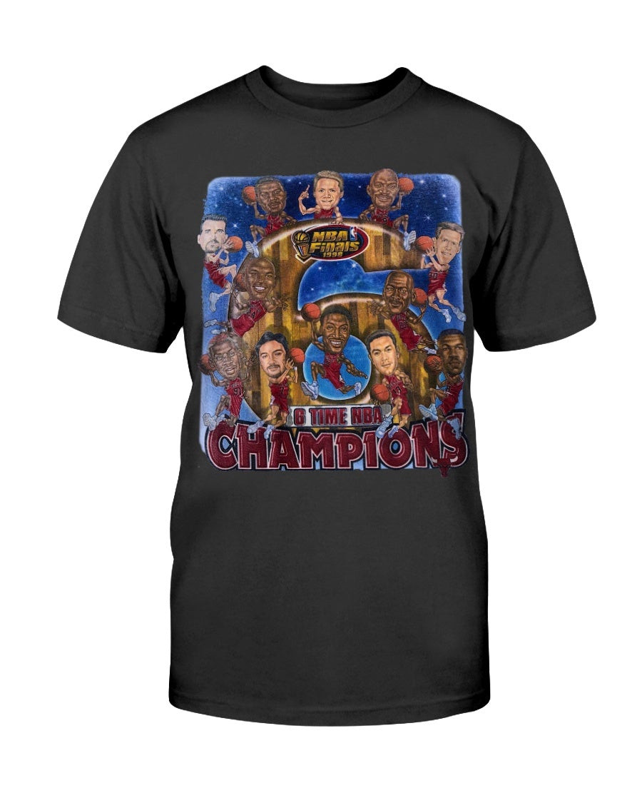 Vintage Chicago Bulls Shirt 90S Nba Michael Jordan Pro Player Nba Champions 1998 T Shirt 211208
