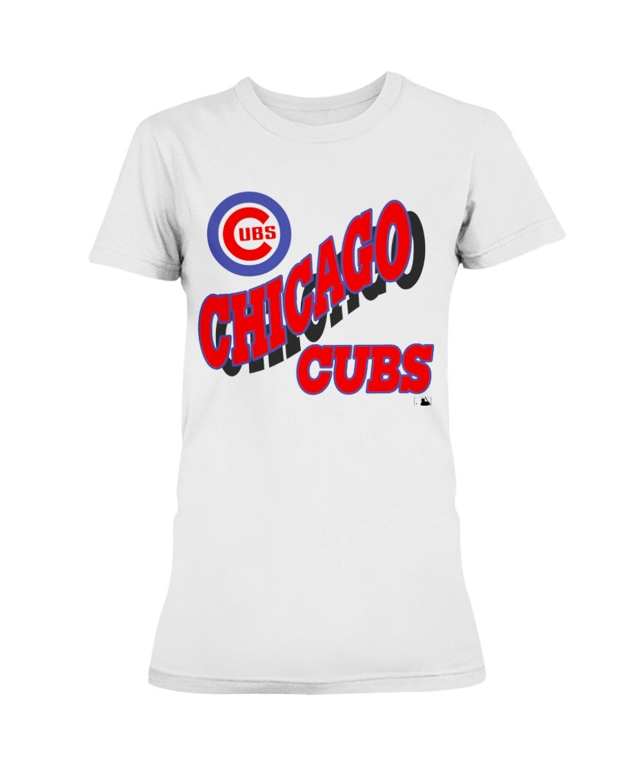 Vintage Chicago Cubs Mlb Ladies T Shirt 072621