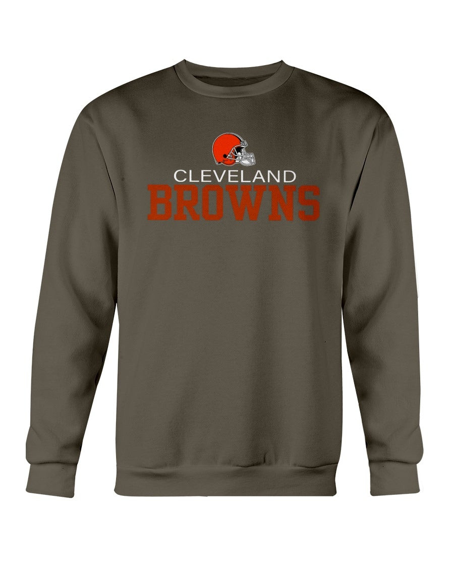 Vintage Cleveland Browns Crew Neck Ping Retro Football Sweatshirt 211130
