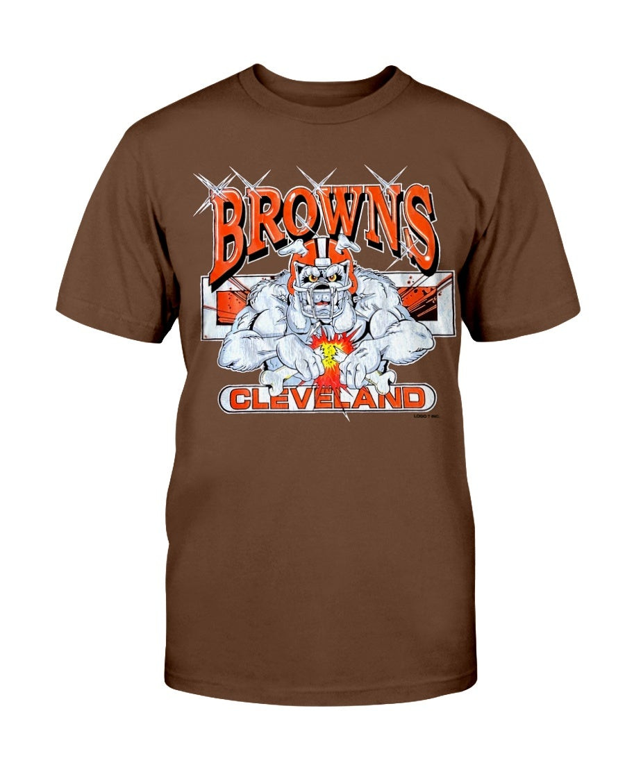 Vintage Cleveland Browns Shirt Unisex Crewneck T Shirt Gift For Fan Gift Vintage Shirt T Shirt 211211