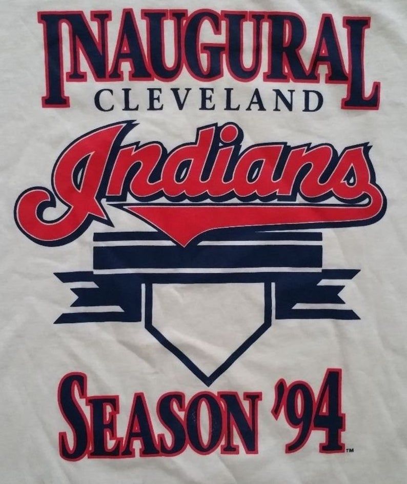 Vintage Cleveland Indians 1994 Inaugural Season Shirt