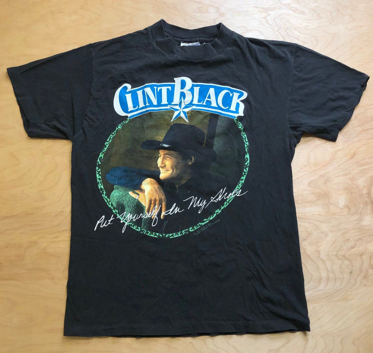 Vintage Clint Black Tshirt Country Music Brockum Tag 90S Shirt