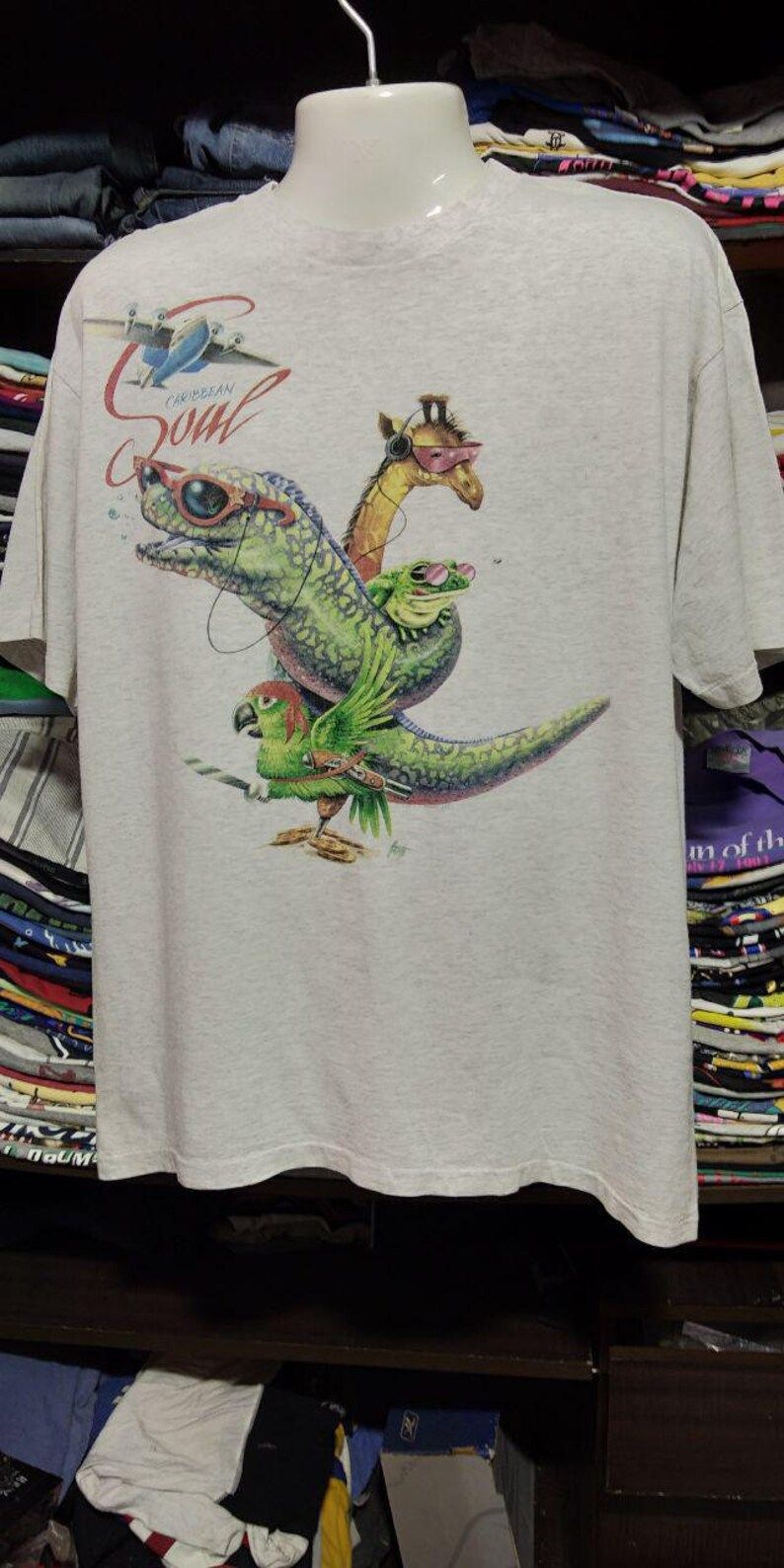 Vintage Clothing 90S Rare Caribbean Soul Tent Anniversarybig Picture