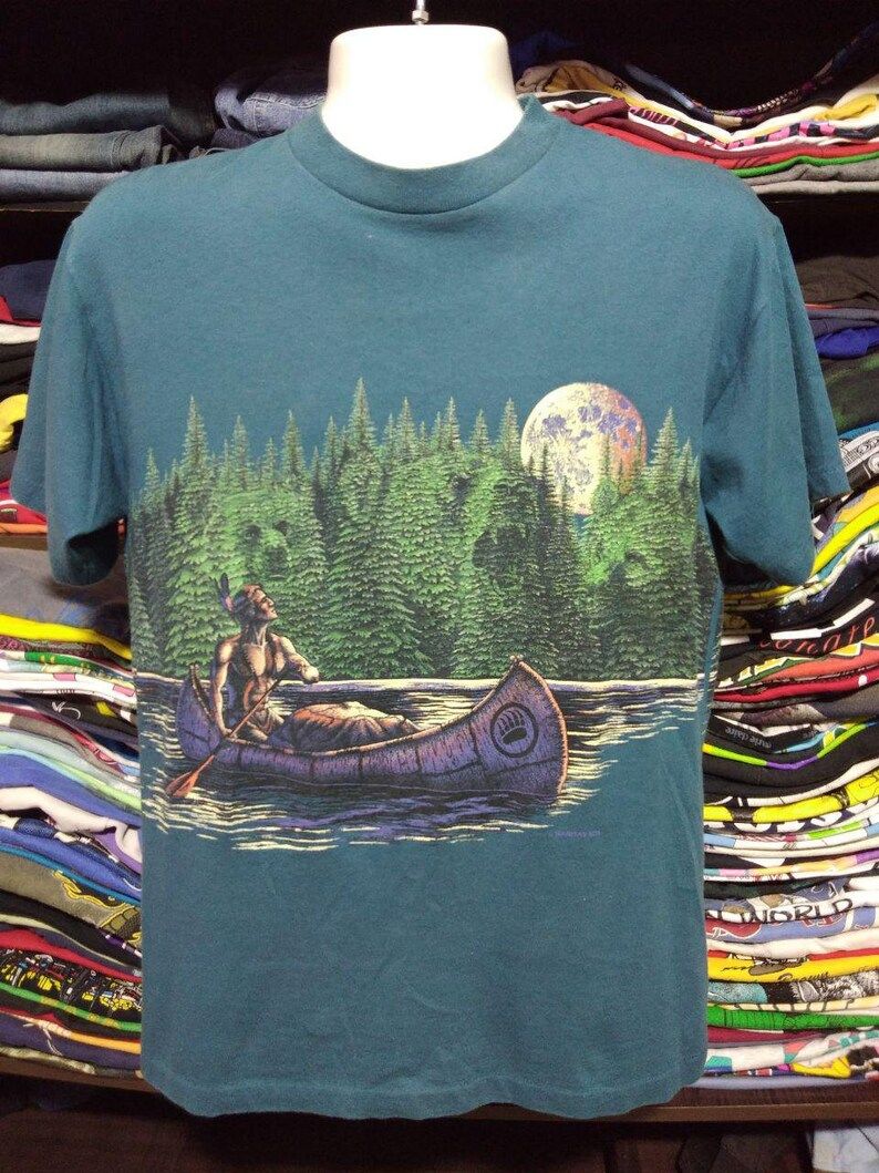 Vintage Clothing 90S Rare Signal Sport T Shirt Habitat Green T Shirt