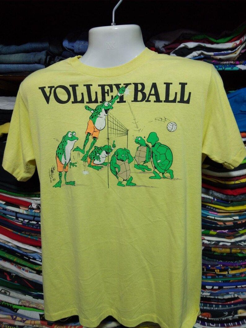 Vintage Clothing 90S Rare Volleyball T Shirt