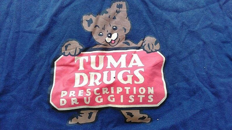 Vintage Clothing 90S Rarehanes Beefy Made In Usa Tuma Drugs