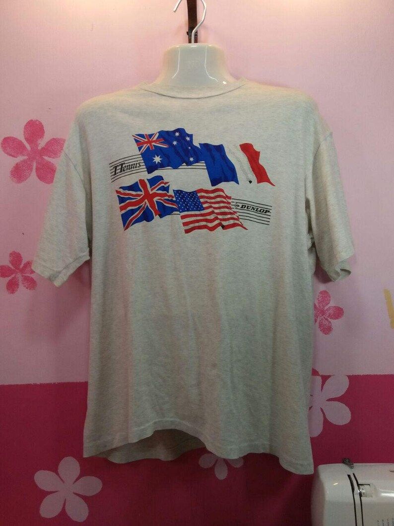 Vintage Clothing T Shirt Dunlop T Tenis