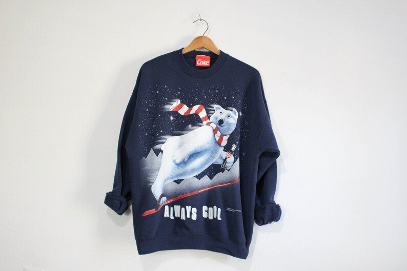 Vintage Coca Cola Polar Bear Sweatshirt vintage coca cola polar bear sweatshirt j7r87