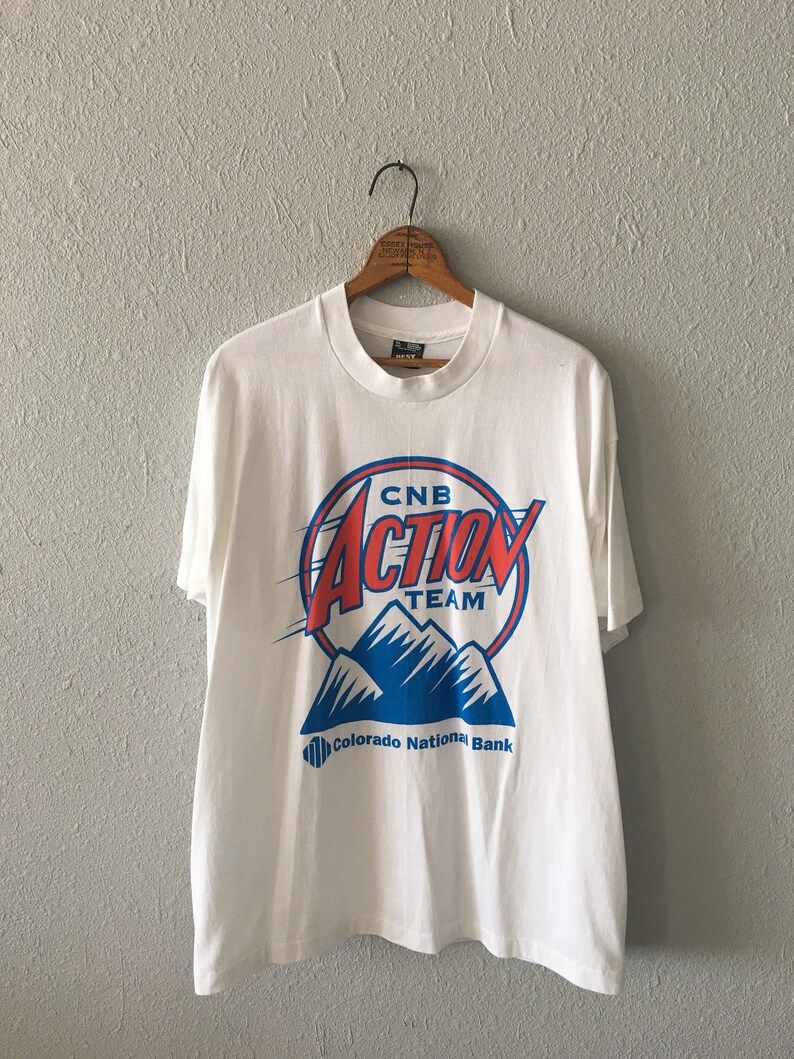 Vintage Colorado Action Team 1990S Colorado Mountain Graphic T Shirt