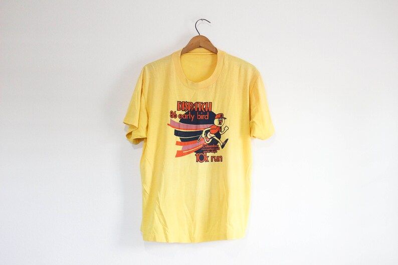 Vintage Columbus Ohio Dispatch 10K Run T Shirt 1986