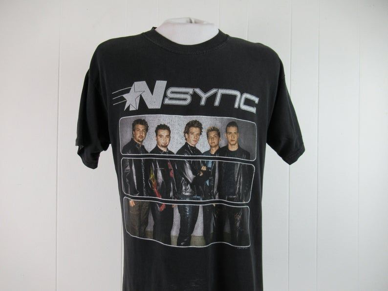 Vintage Concert Tour Nsync Popodyssey Tour Boy Band Shirt