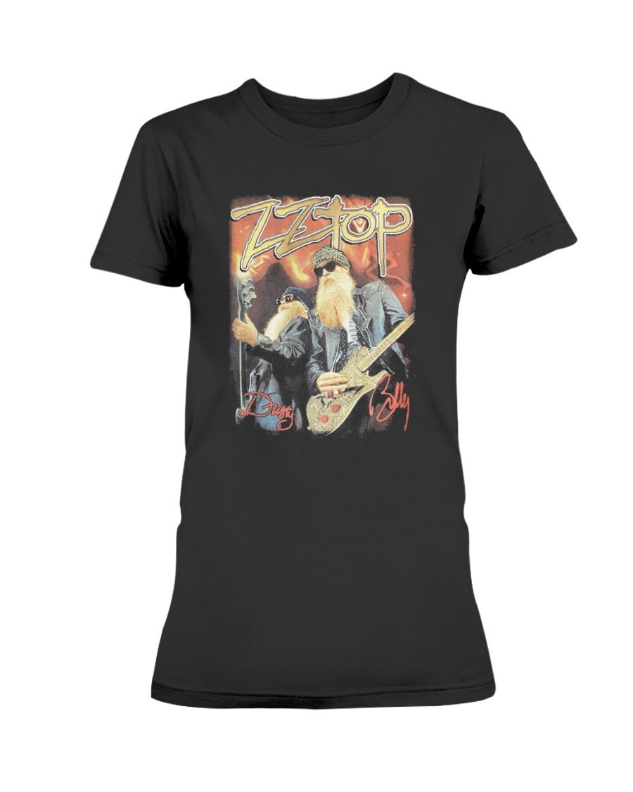 Vintage Concert Tour Zztop Ladies T Shirt 062421
