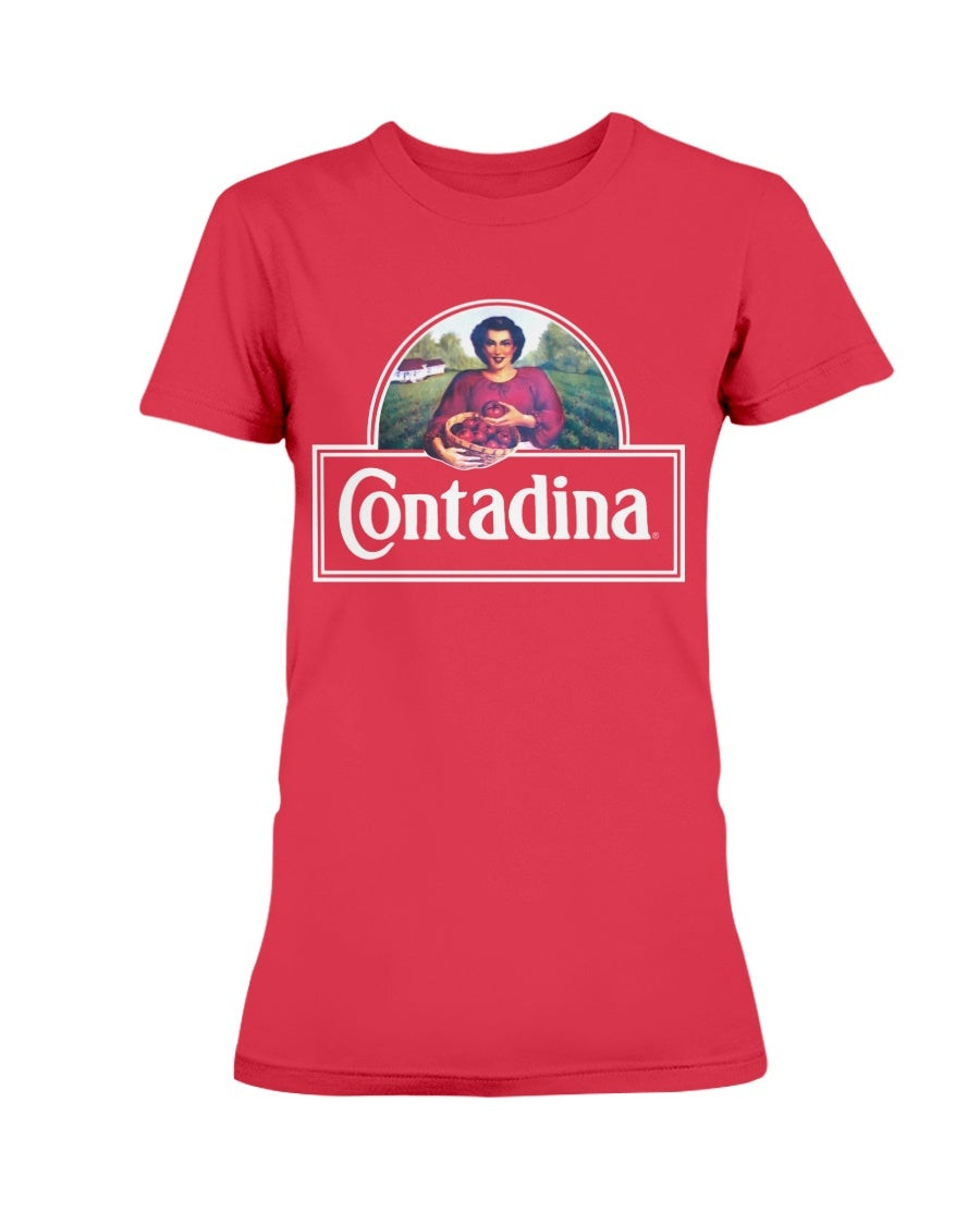 Vintage Contadina Tomato Sauce Italian Retro Kitchen Ladies T Shirt 062521