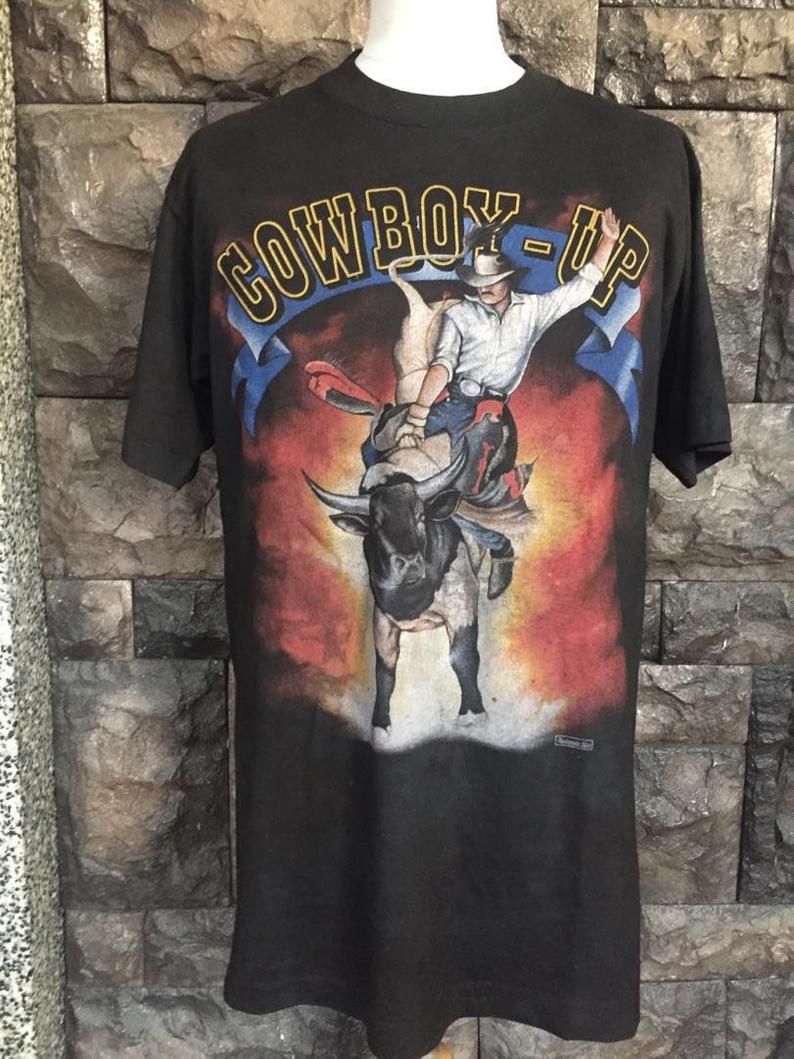 Vintage Cow Boy Up Shirt
