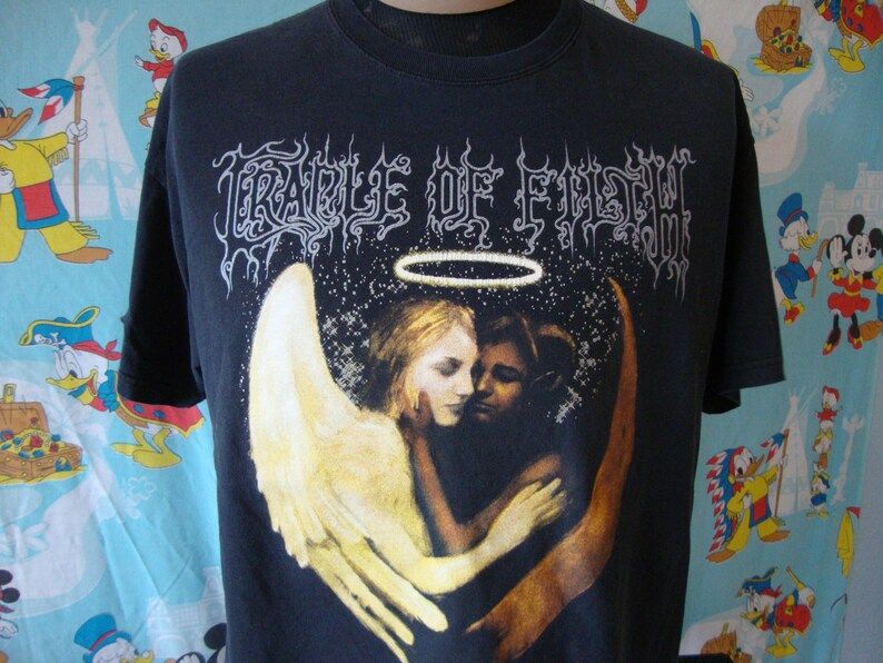Vintage Cradle Of Filth Morbid Sordid Band Tee Concert Tour T Shirt Rare