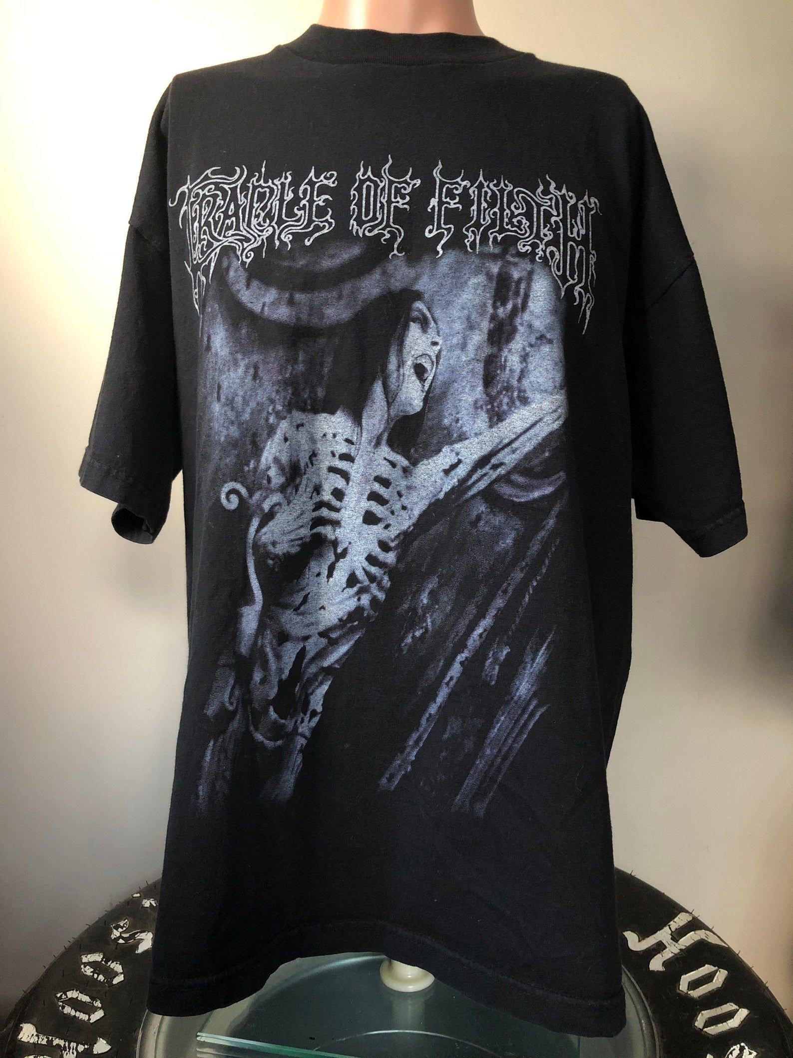 Vintage Cradle Of Filth Skeleton Lady T-Shirt