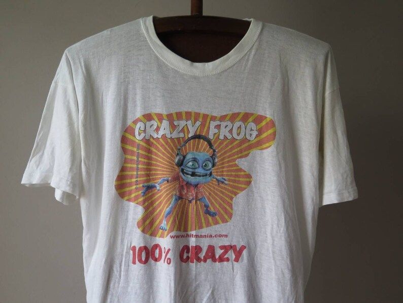 Vintage Crazy Frog Tshirt Dance Music Eurodance Tshirt Rave Tshirt Anime Tshirt Pormo 100 Crazy Vintage Condition vintage crazy frog tshirt dance music eurodance tshirt rave tshirt anime tshirt pormo 100 crazy vintage condition nnnaz