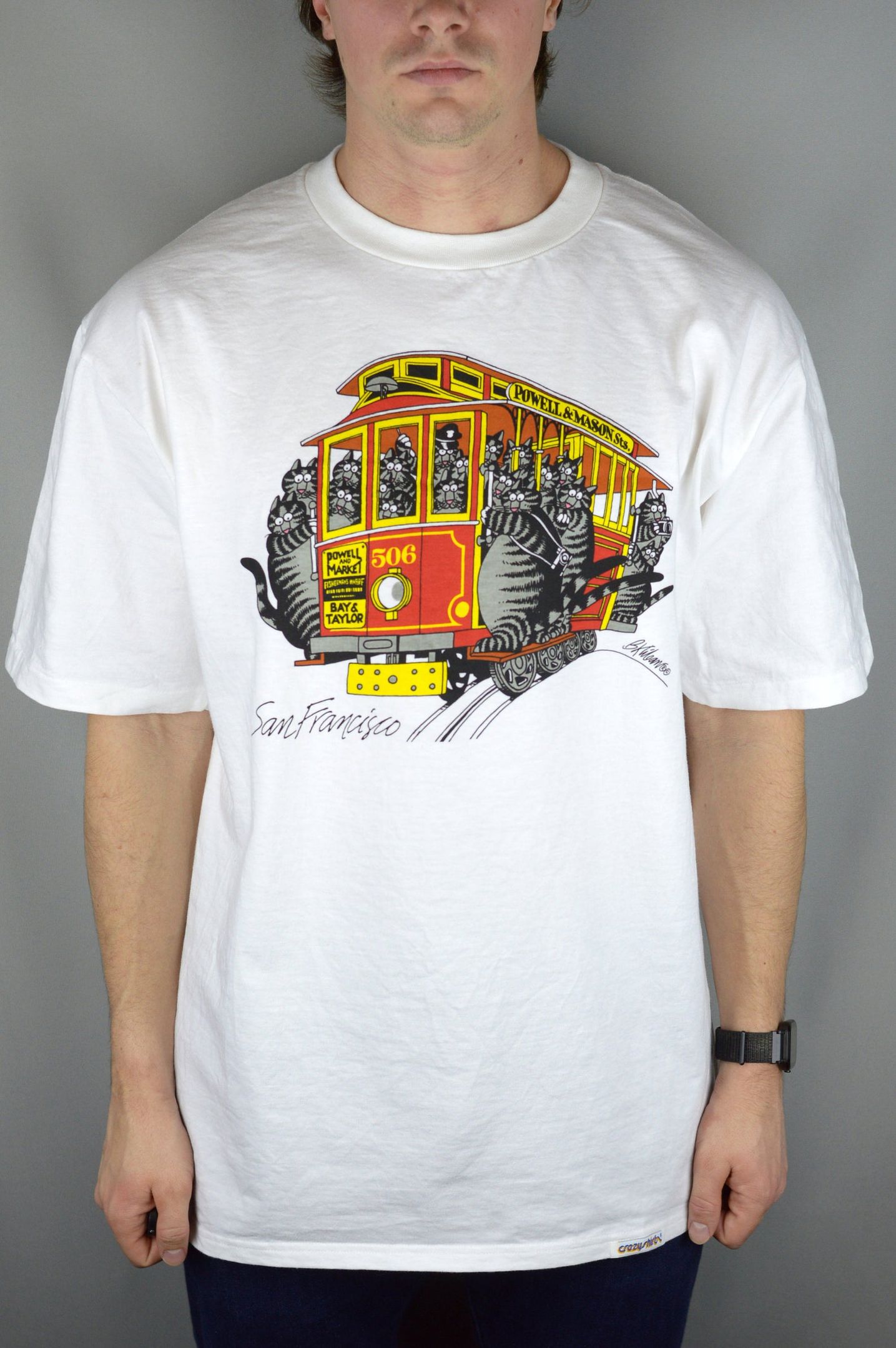 Vintage Crazy Shirt Hawaii Cat San Francisco T Shirt Made In Usa