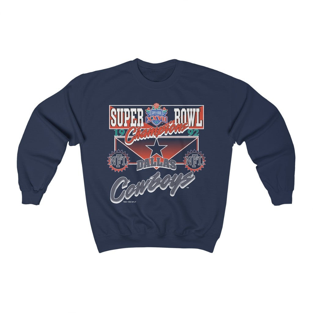 Vintage Dallas Cowboys 1990S Super Bowl Xxvii Nfl Football Sports Sweatshirt 211124
