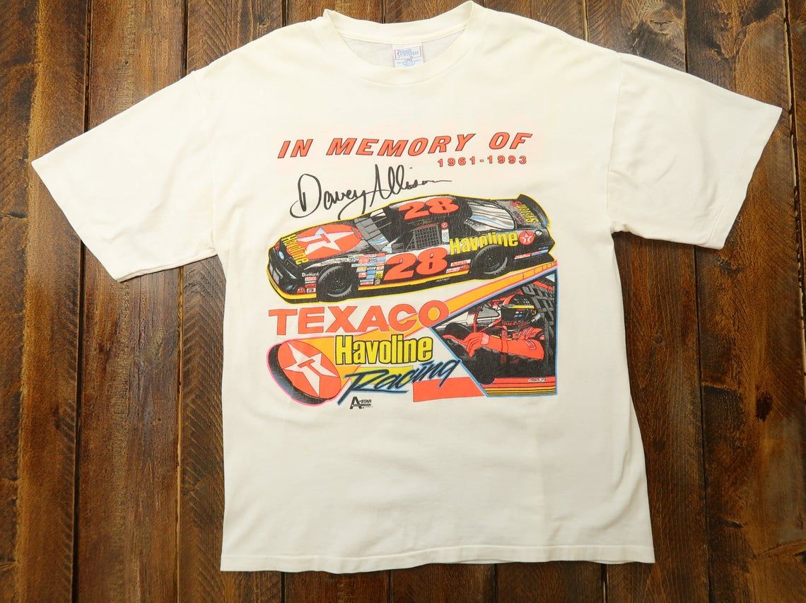 Vintage Davey Allison NASCAR Single Stitch Shirt