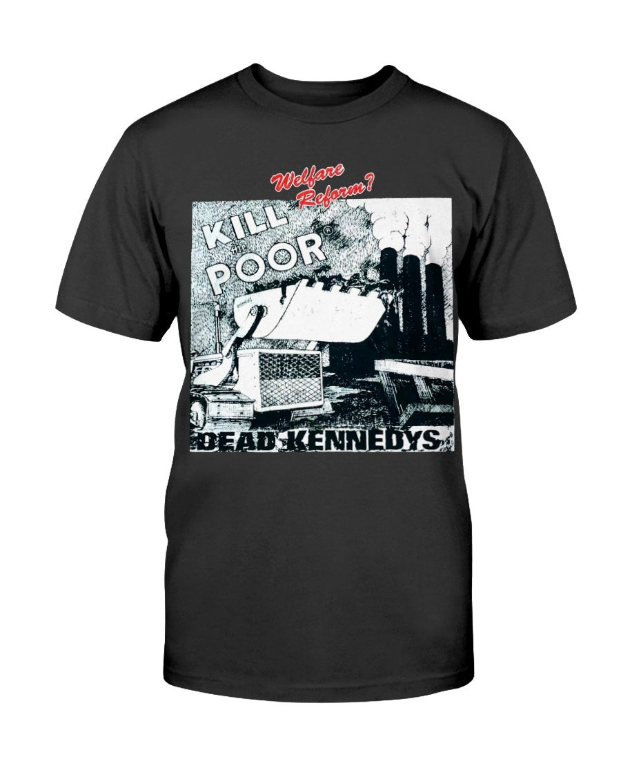 Vintage Dead Kennedys Tshirt 1998 90S Kill The Poor Punk Rock Black T Shirt 211124