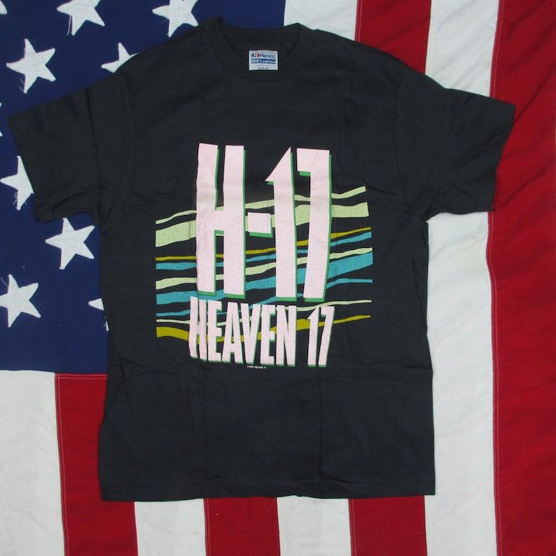 Vintage Deadstock 1980S Heaven 17 Concert T Shirt Small Medium Hanes Cotton Depeche Mode New Wave Yazoo Synth Pop Human League Soft