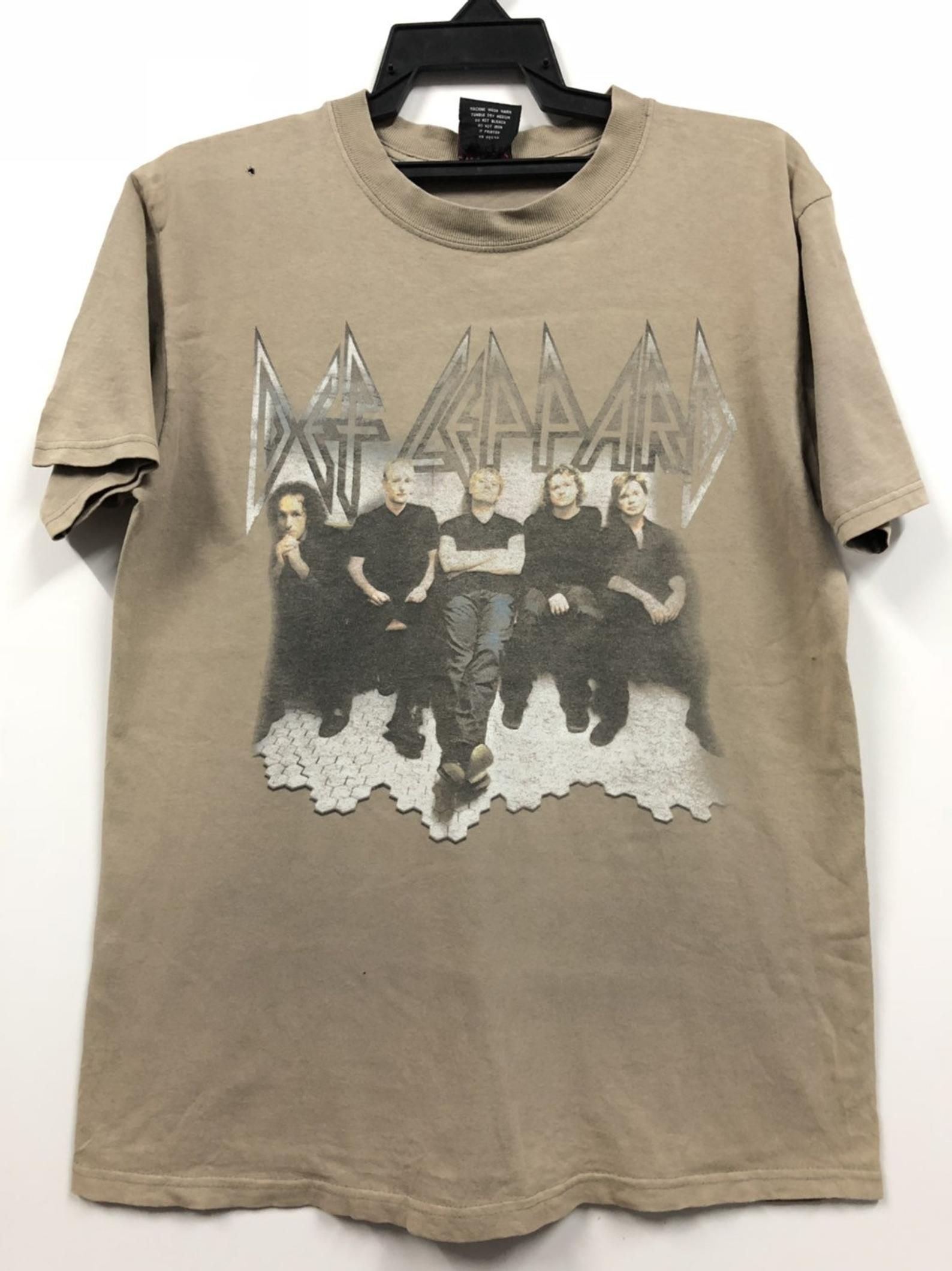 Vintage Def Leppard English Rock Band Promo Tshirt 90S Tour Anthrax