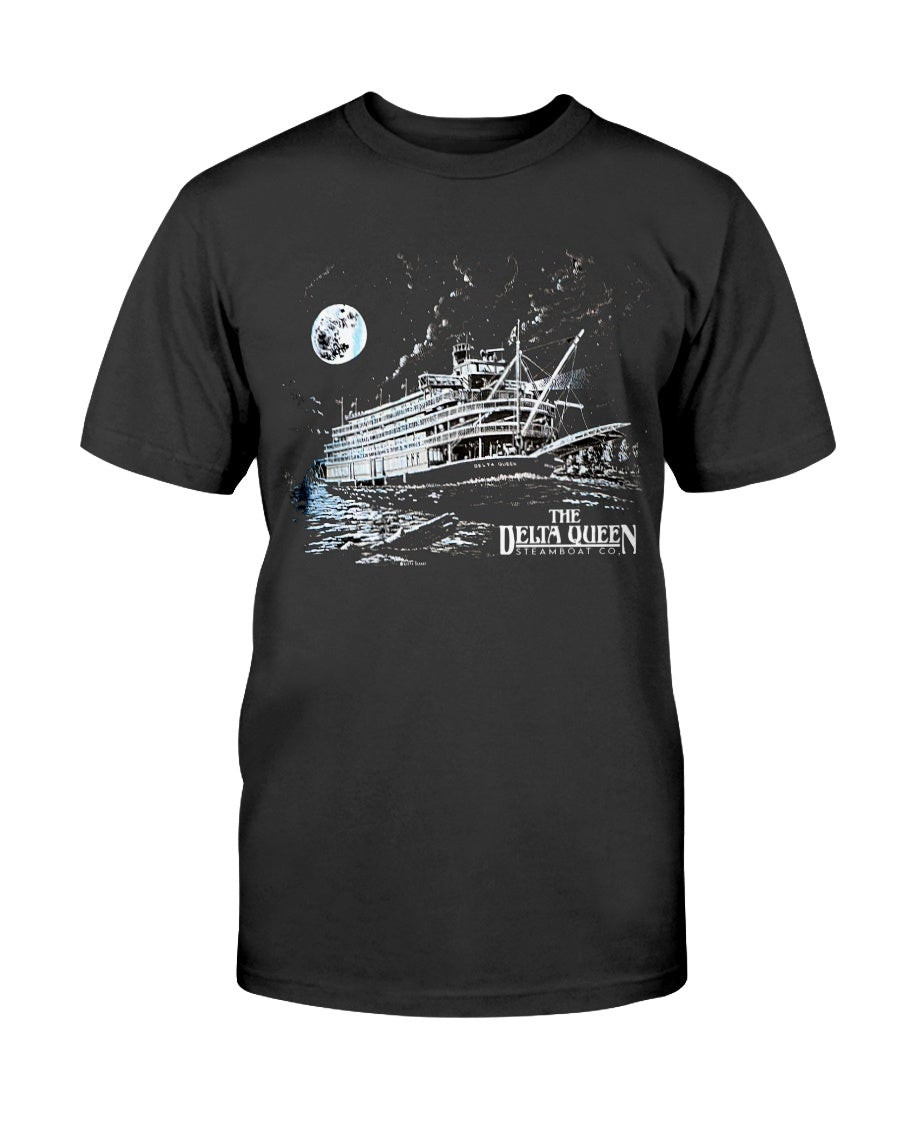 Vintage Delta Queen Steamboat T Shirt 211007