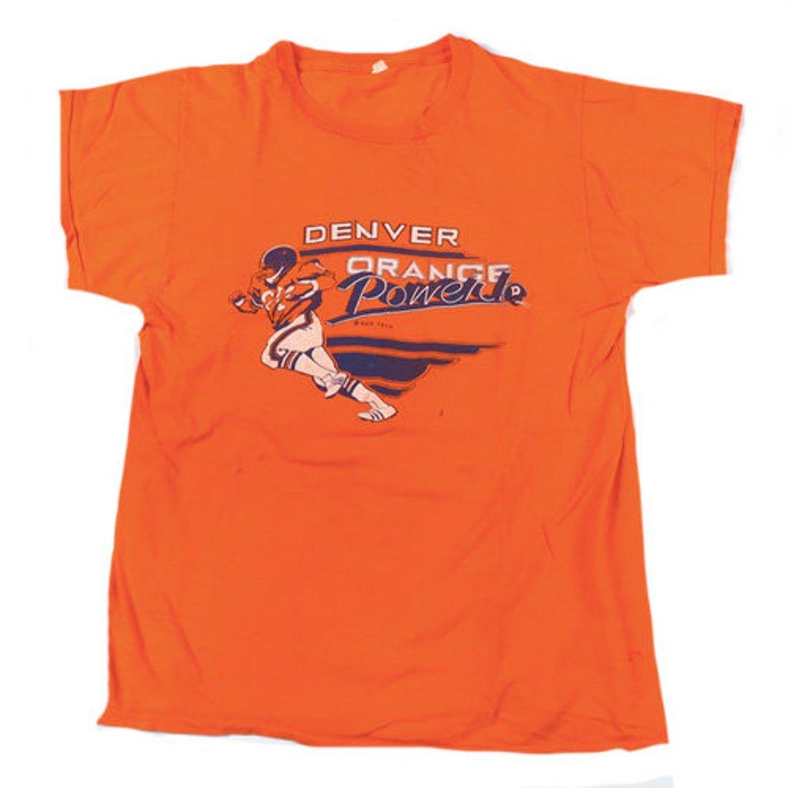 Vintage Denver Broncos 1979 Orange Power NFL Football Shirt