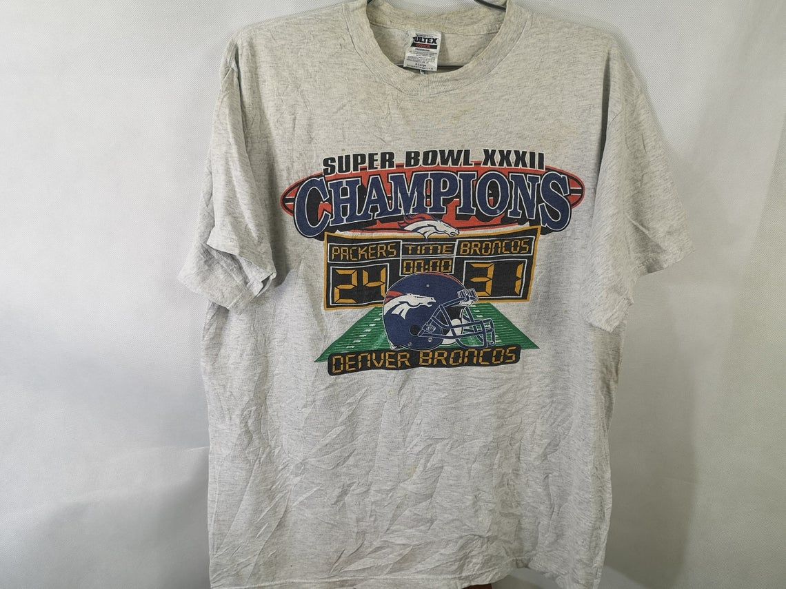 Vintage Denver Broncos 90's Super Bowl XXXII Champions Shirt