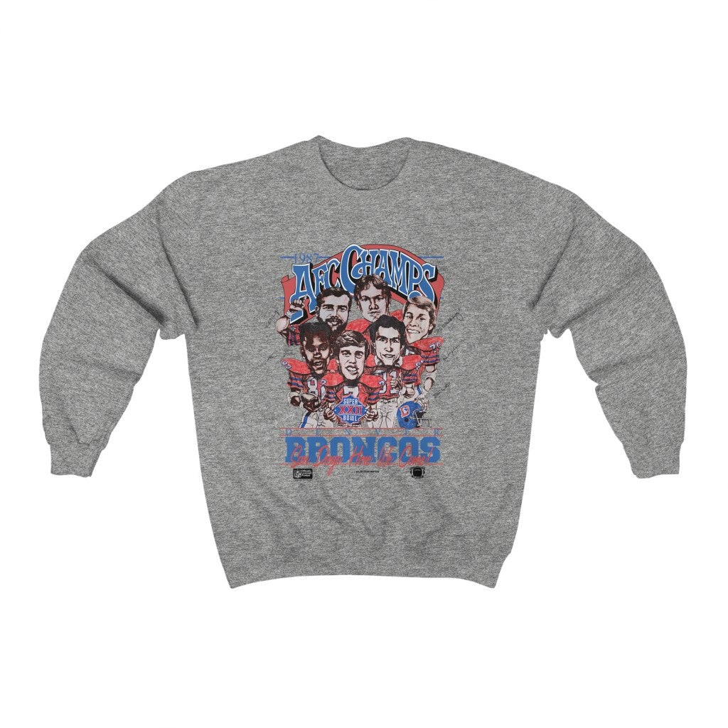Vintage Denver Broncos Caricature 80S Sweatshirt 211122
