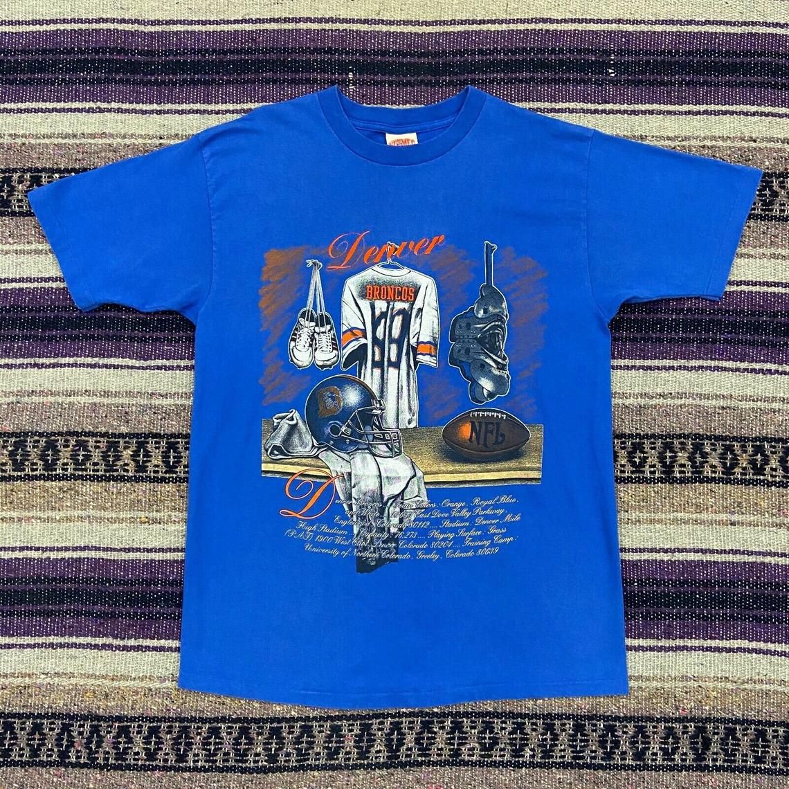 Vintage Denver Broncos Football Shirt 90s Graphic