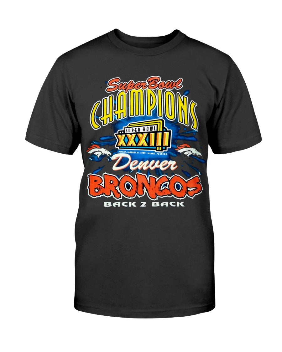 Vintage Denver Broncos Super Bowl 33 T Shirt 211221