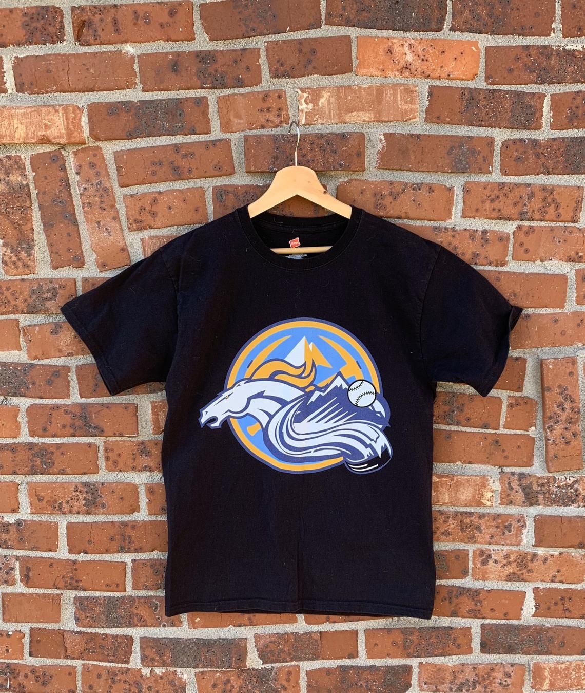 Vintage Denver sports shirt. Denver Nuggets Denver Broncos