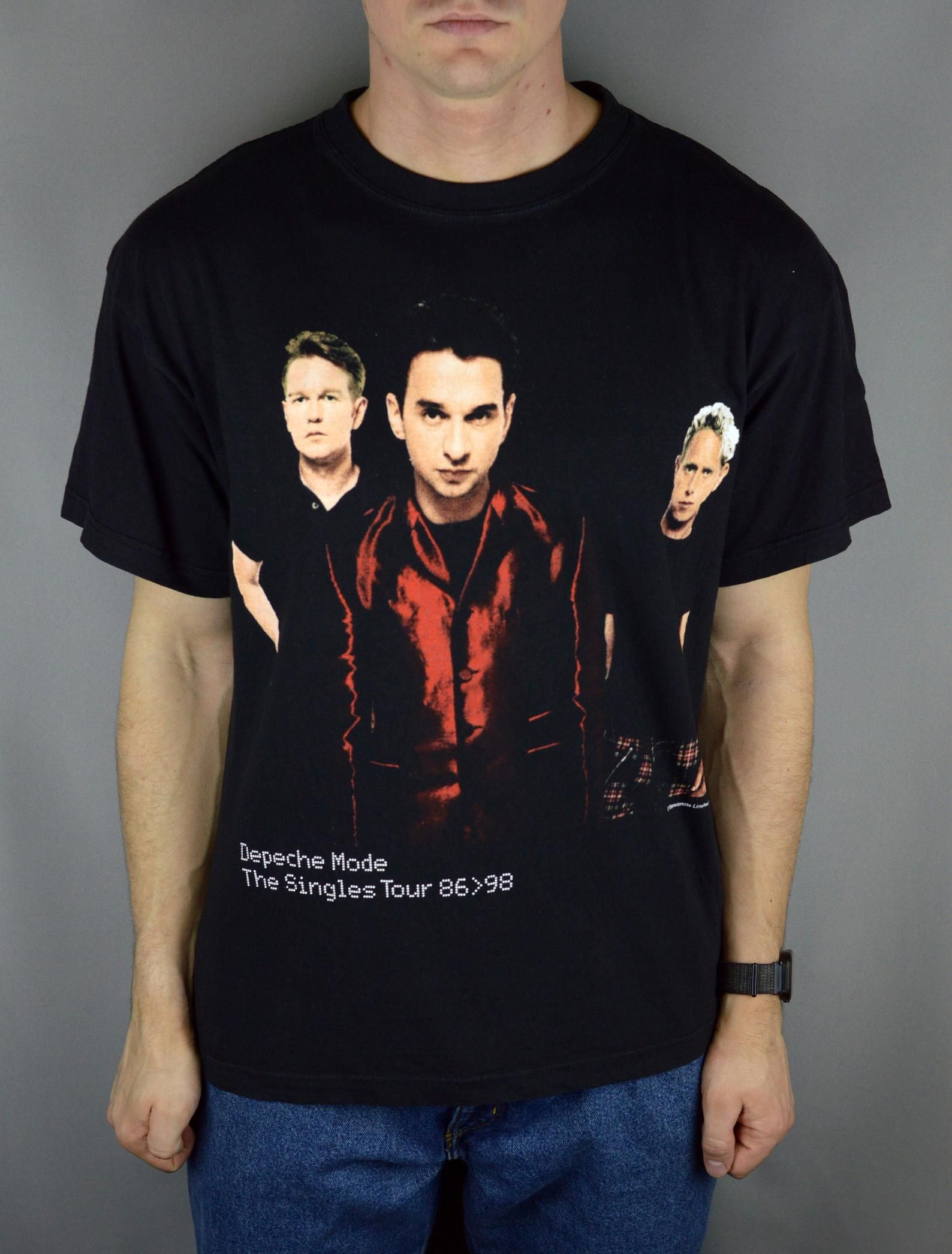 Vintage Depeche Mode The Singles Tour 1998 T Shirt