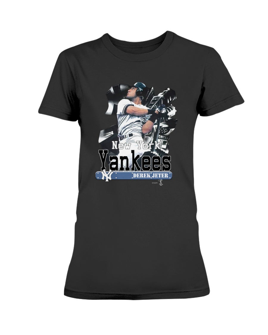 Vintage Derek Jeter 1999 Ny Yankees Ladies T Shirt 211008
