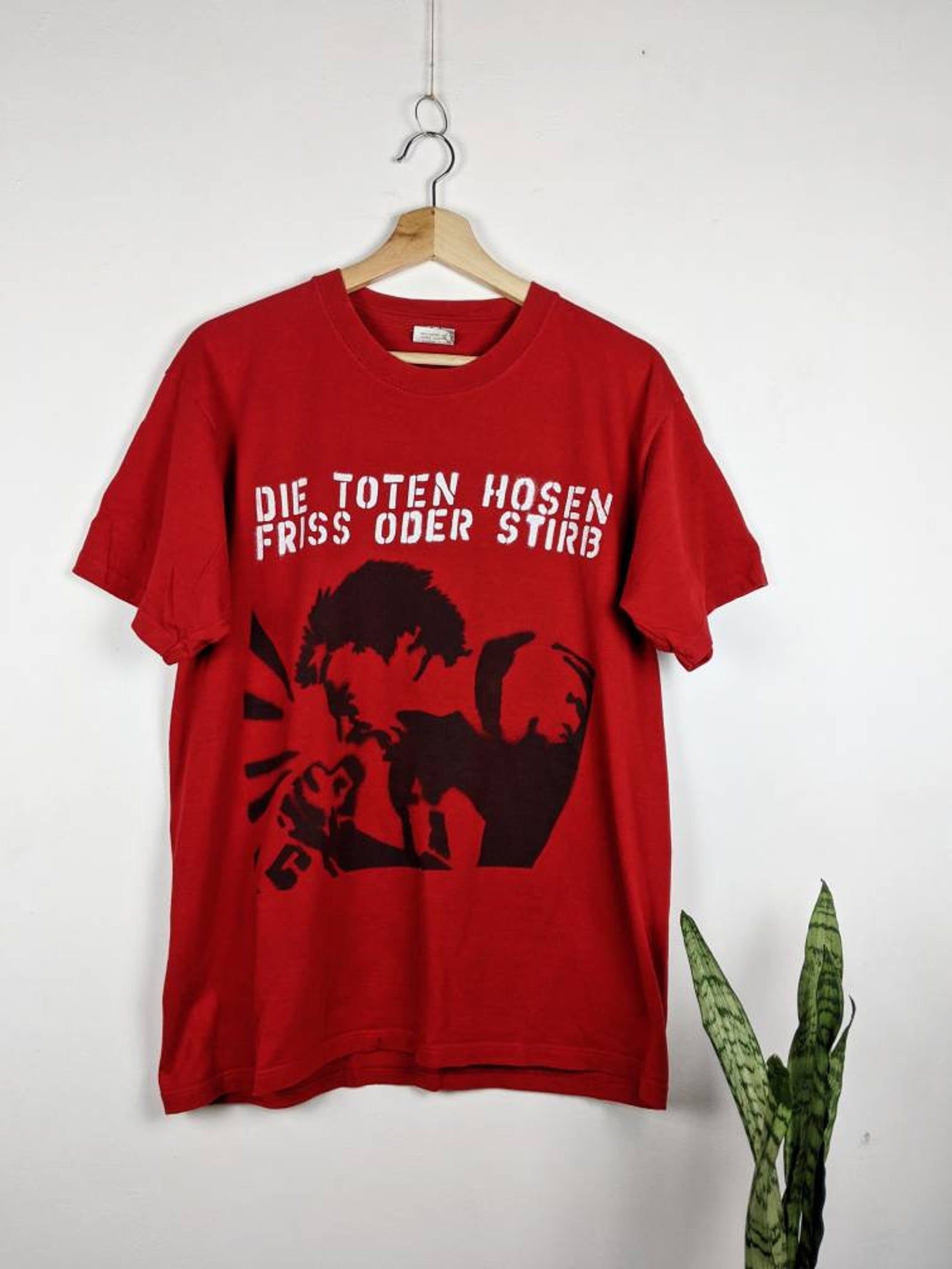Vintage Die Toten Hosen Friss Oder Stirb Merch T-Shirt vintage die toten hosen friss oder stirb merch t shirt 3ehu1