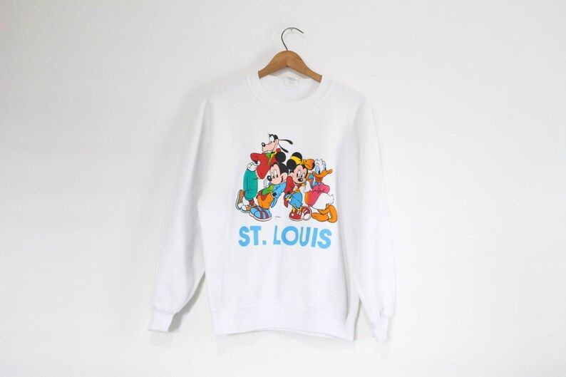 Vintage Disney Mickey Mouse St Louis Missouri Stl Sweatshirt