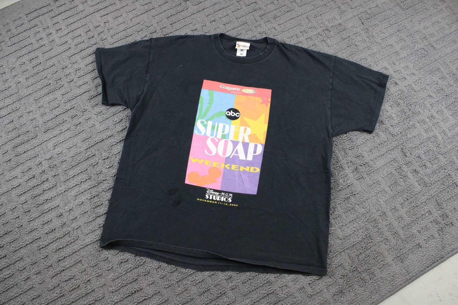 Vintage Disney Super Soap Weekend T-Shirt / 90S Abc Television Promo Graphic Tee vintage disney super soap weekend t shirt 90s abc television promo graphic tee