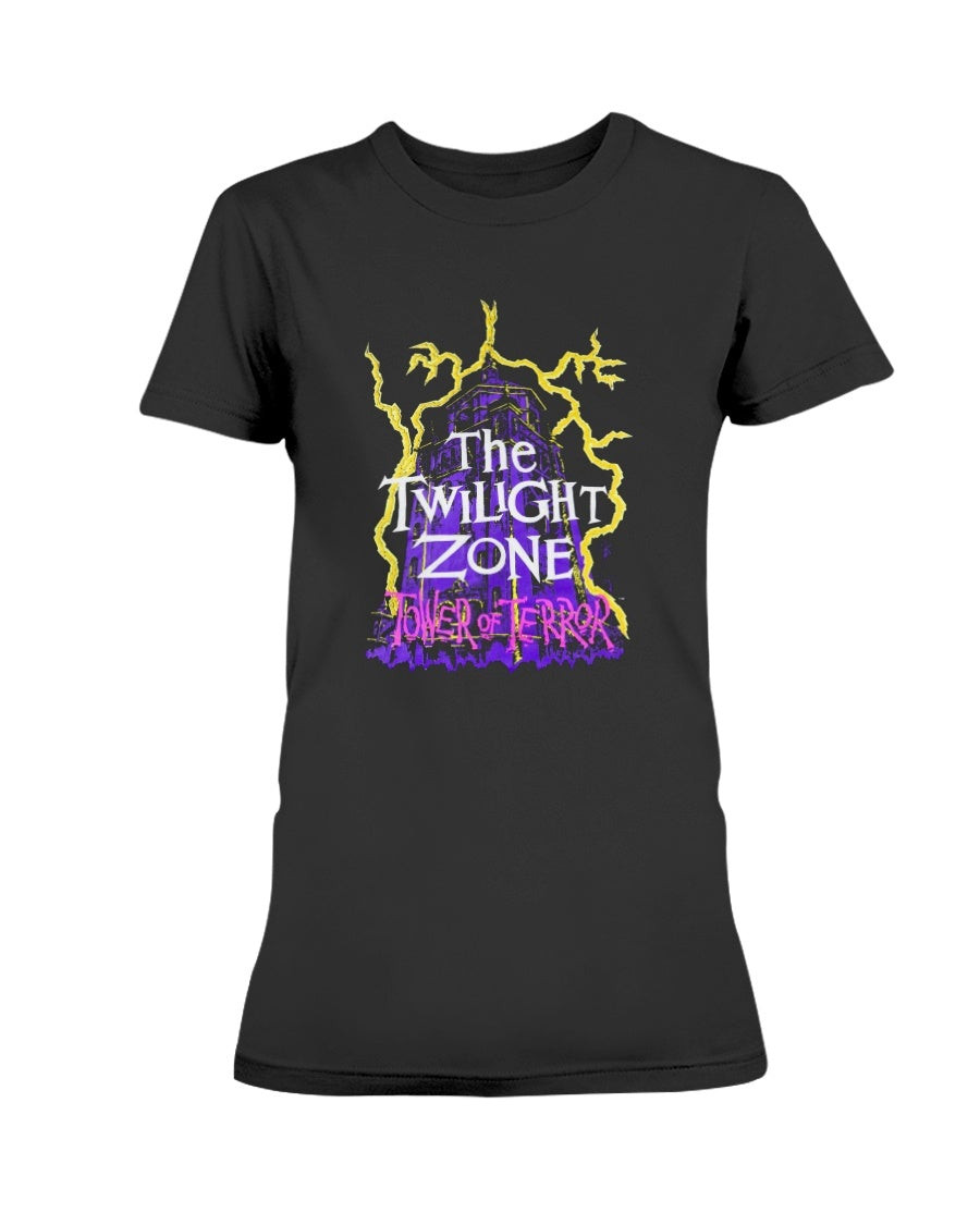 Vintage Disney The Twilight Zone Tower Of Terror Ladies T Shirt 082421