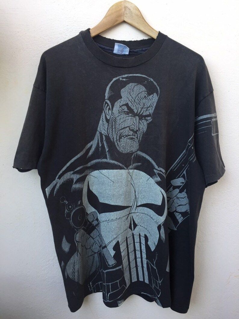 Vintage Distress The Punisher Marvel Comics Series Made In Usa Single Stitch Tee