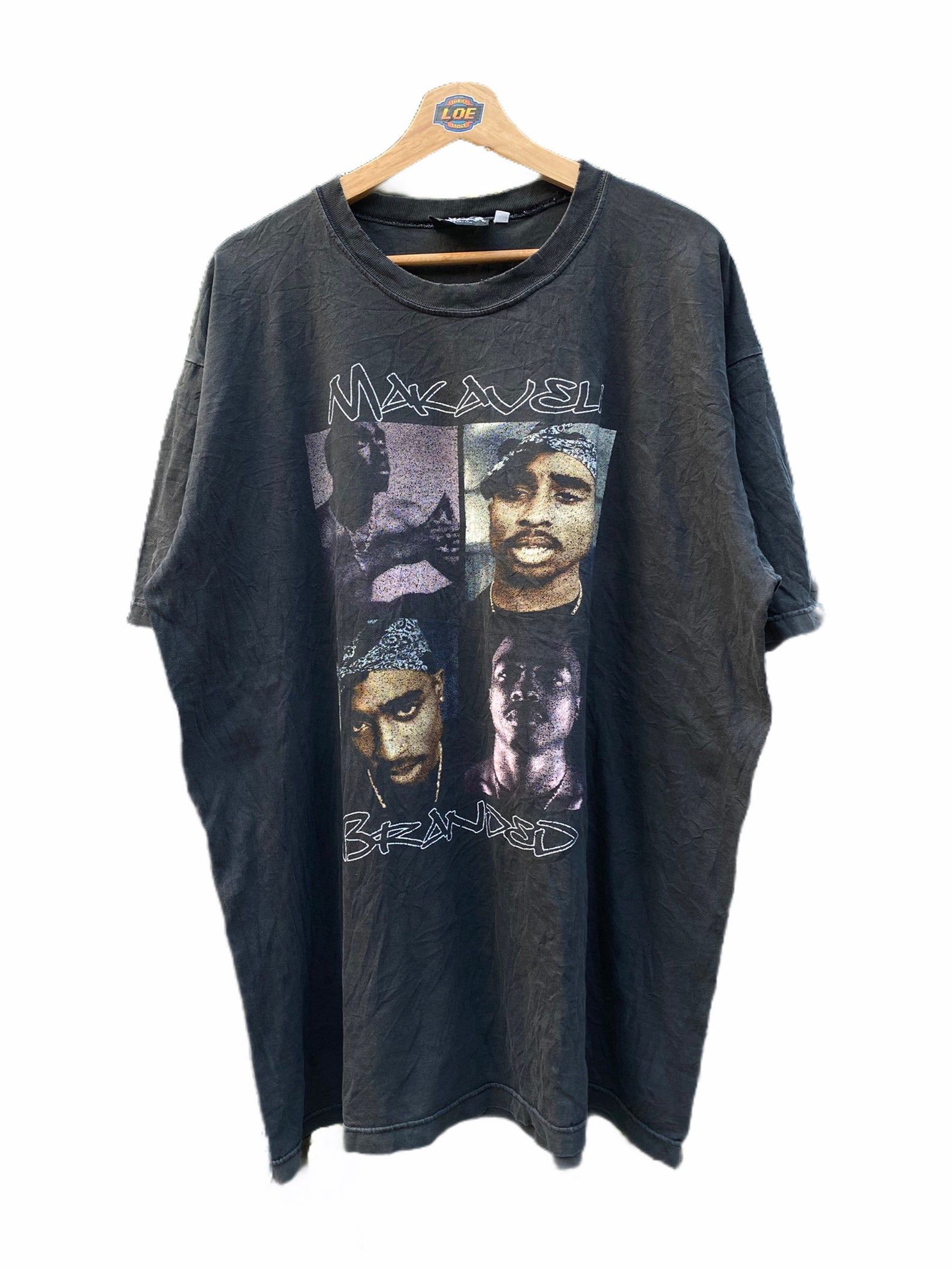 Vintage Distressed 2Pac Tupac Shakur American Rapper T Shirt Bootleg Rare Makaveli Brand Hip Hop