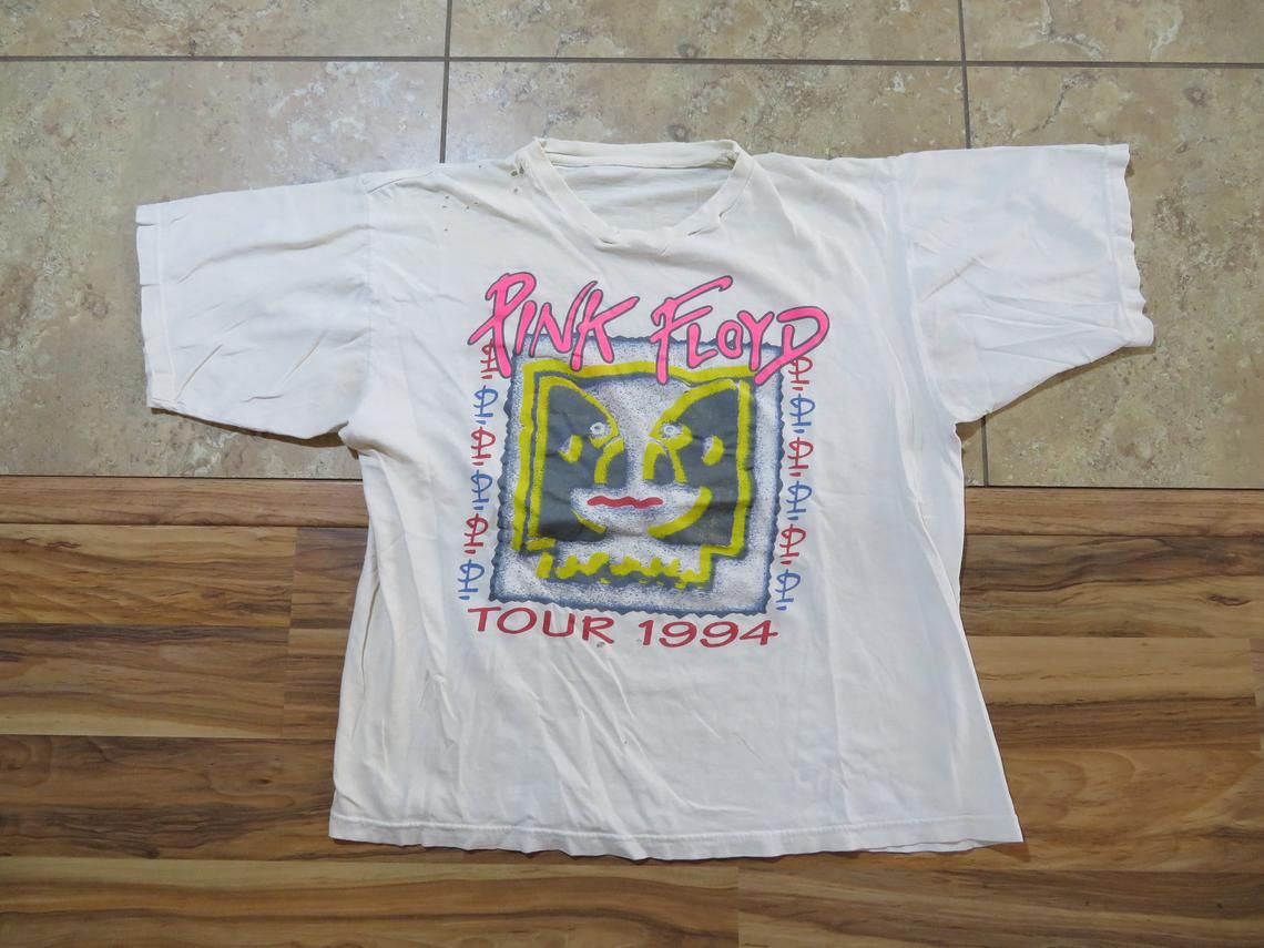 Vintage Division Bell Pink Floyd Rock Band Concert Tour shirt 1994 shirt
