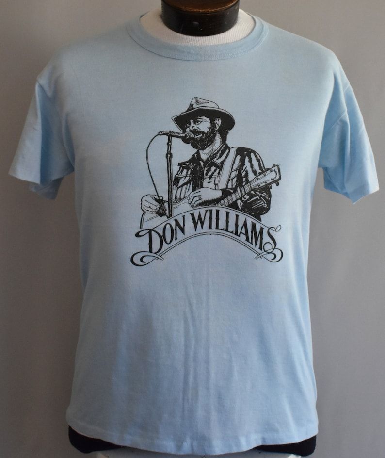 Vintage Don Willams T Shirt 80S Country Music Tee 1980S The Gentle Giant Shirt Size Small To Medium