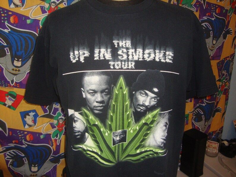 Vintage Dr Dre Snoop Dogg Ice Cube Eminem Warren G Up In Smoke Tour Rap Tee Band Concert