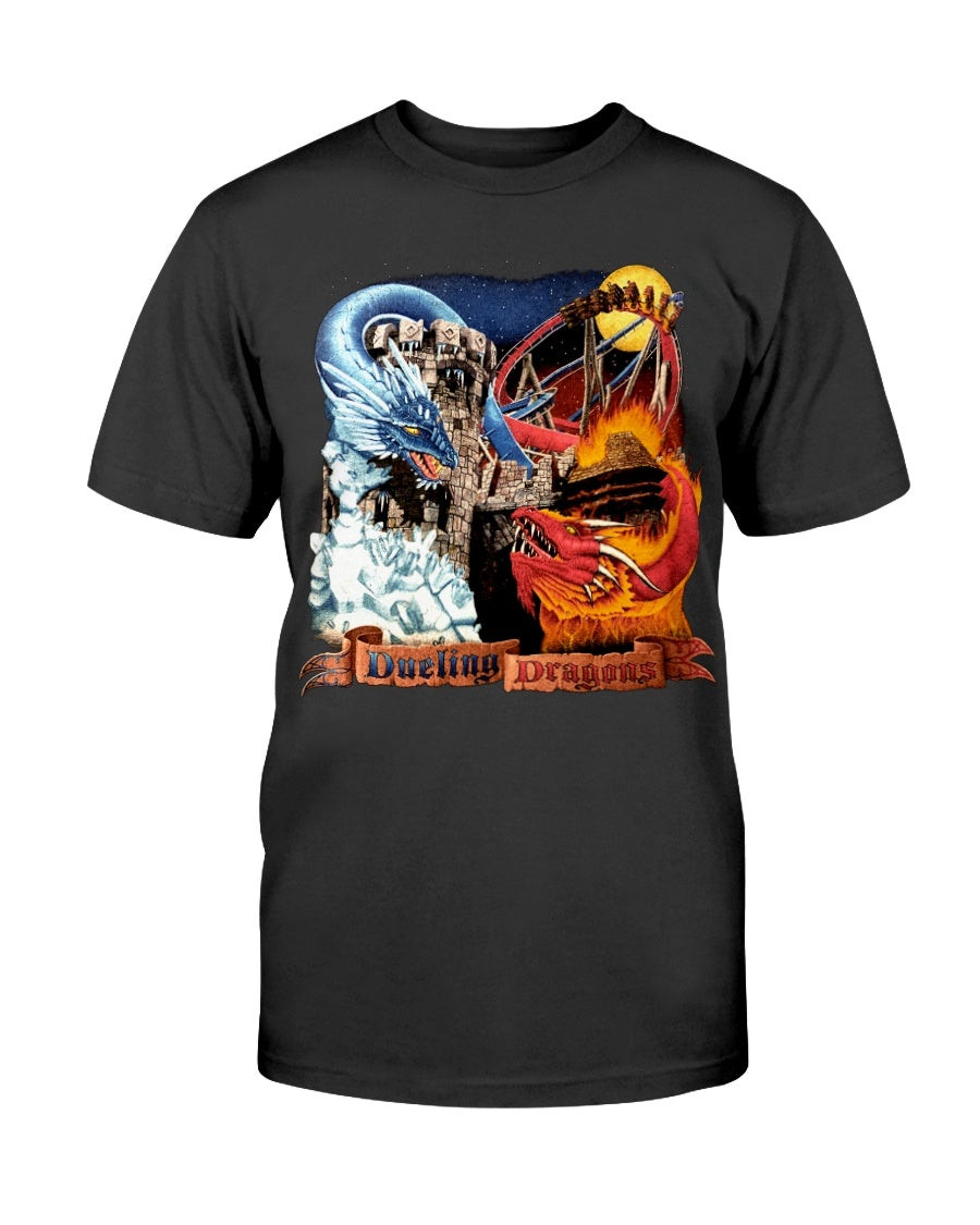 Vintage Dueling Dragons T Shirt 210922