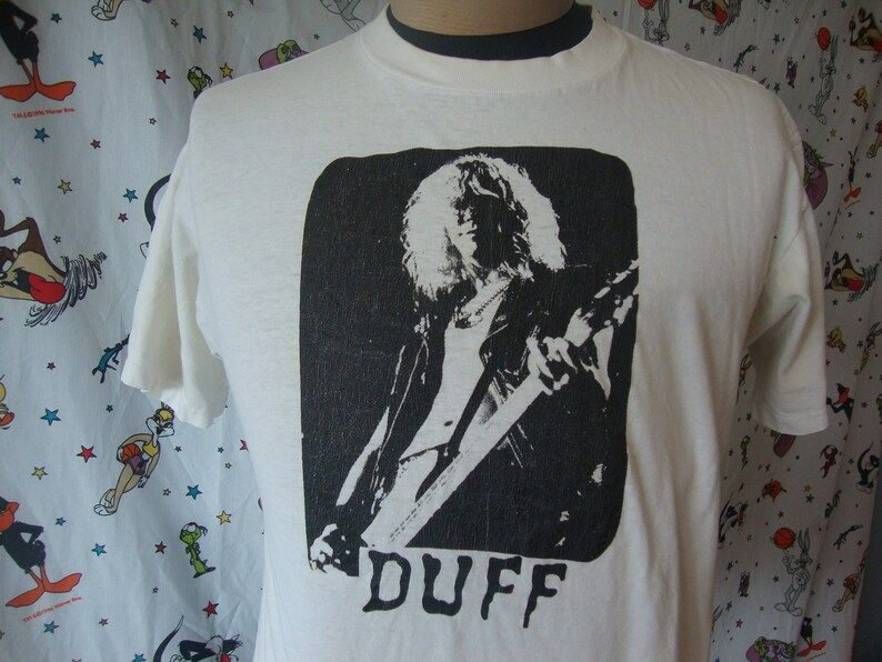 Vintage Duff Mckagan Guns N Roses 80S 90S Rock Concert Tour Rare T Shirt